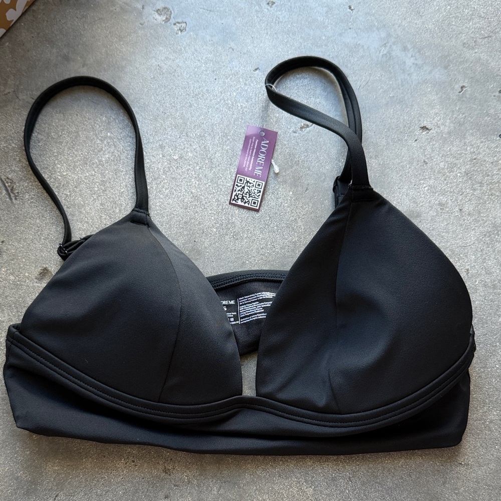 Adore Me Black Triangle Bralette